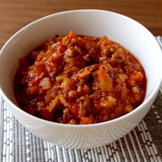 【万能おかず】秋野菜のミートソース